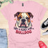 Life is better with a bulldog - V4 - Cute Stare T-Shirt